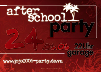 after school party am 24.06. in der Garage Lüneburg